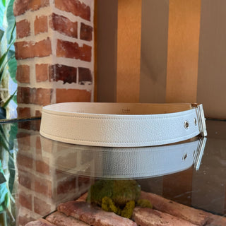 PRADA Leather White Belt SZ 80/32