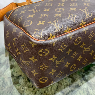 LOUIS VUITTON Deauville Brown Monogram Canvas Vintage Satchel Bag