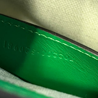 GUCCI Slim Chain Large Green Calfskin GG Matelasse Shoulder Bag
