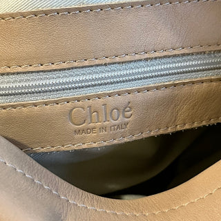 CHLOE Silverado Rose Metallic Python Skin Satchel