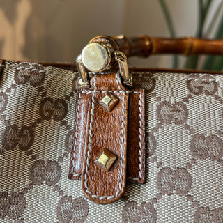 GUCCI GG Canvas Top Handle Bag