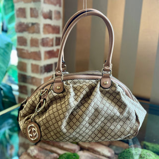 GUCCI GG Diamante Sukey Pink Trim