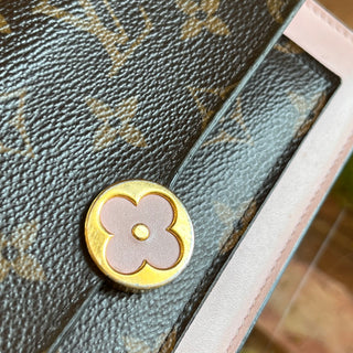 LOUIS VUITTON Flore Monogram Canvas Wallet On Chain Crossbody Bag