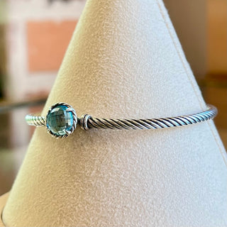 DAVID YURMAN Blue Topaz Petite Chatelaine 925 Sterling Silver Bracelet