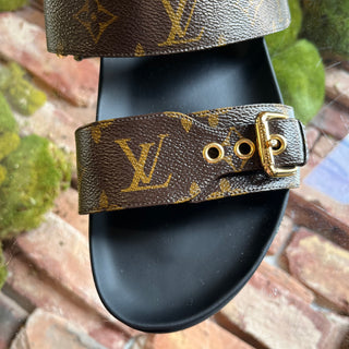 LOUIS VUITTON Bom Dia Flat Comfort Mule Slides SZ 42 (US 12)