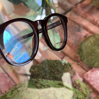 SAINT LAURENT SL145 006 Black Wayfarer Acetate Eyeglasses