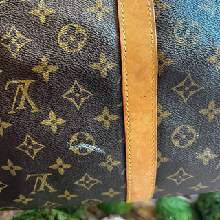 LOUIS VUITTON Keepall Bandouliere 60 Brown Monogram Canvas Duffel Bag