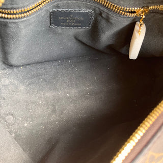 LOUIS VUITTON Petite Malle Souple Black Monogram Canvas Top Handle Bag