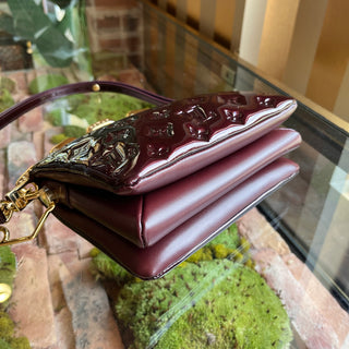 LOUIS VUITTON Coussin BB Maroon Monogram Vernis Shoulder Bag