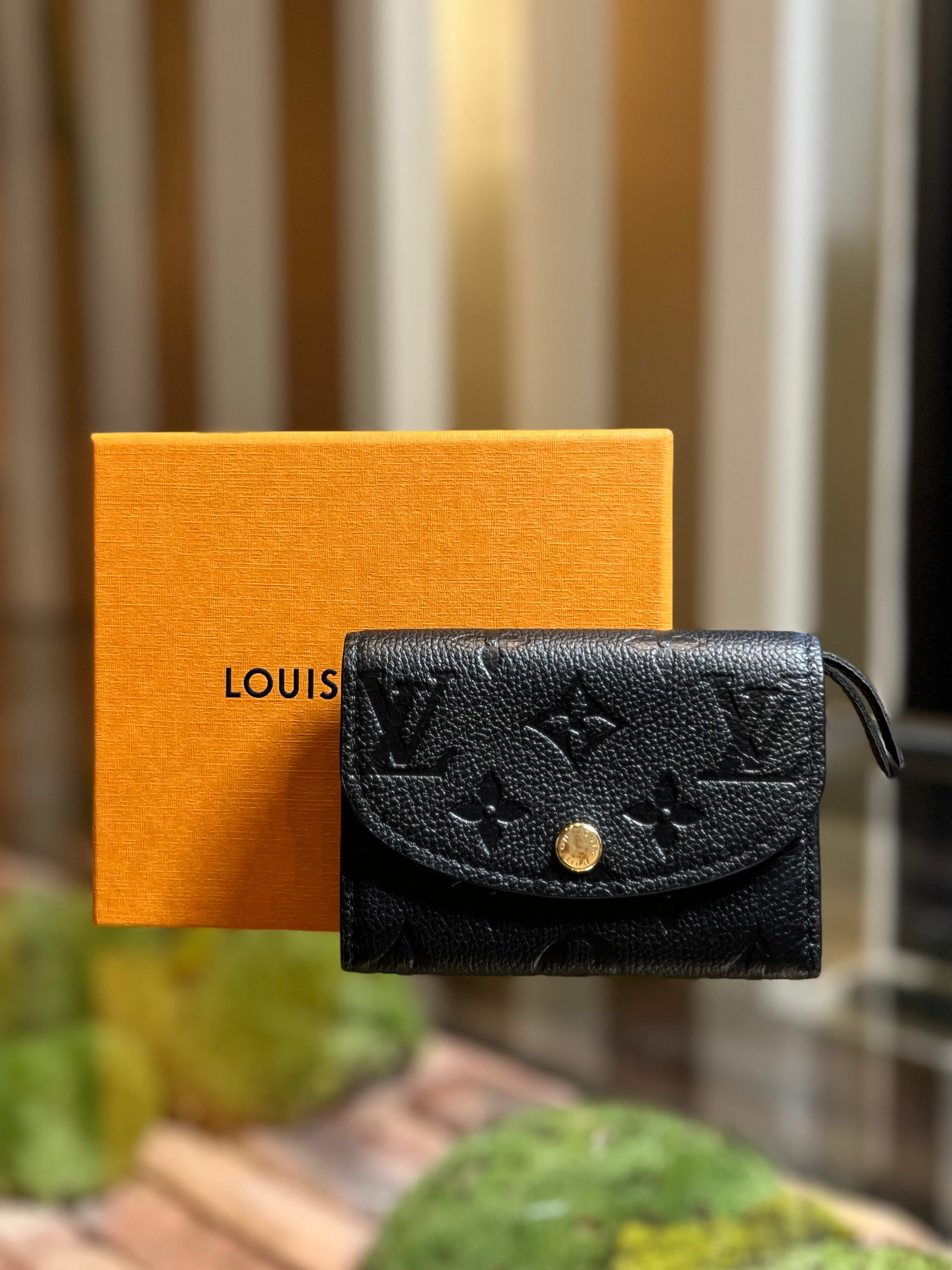 Louis Vuitton Rosalie Coin Purse Black Monogram Empreinte