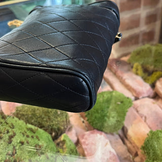 SAINT LAURENT Mini Carré-Quilt Matelassé Binocular Vanity Bag