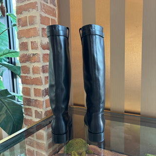 VERSACE Medusa '95 Round Toe Knee-High Boots 40