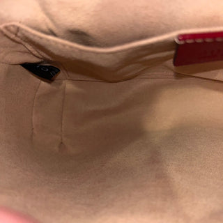 GUCCI GG Marmont Diagonal Quilted GG Canvas Flap Crossbody Bag