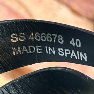 SAINT LAURENT Black Tribute Espadrilles SZ 40 (US 10)