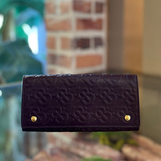 BURBERRY TB Monogram Leather Wallet