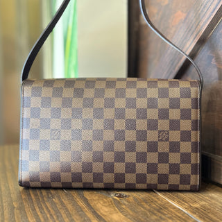 LOUIS VUITTON Long Tribeca Brown Damier Canvas Shoulder Bag