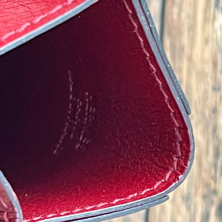 HERMES Rodrigue Rouge H Chevre My Sore Card Wallet