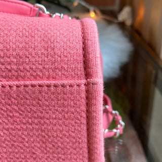 CHANEL Deauville Small Pink Canvas Tote