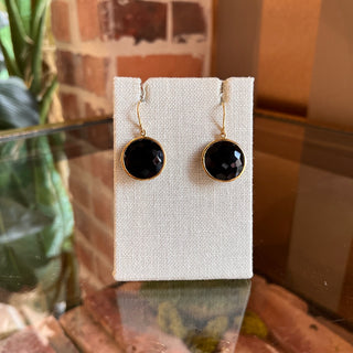IPPOLITA Black Onyx Round 18K Gold Drop Earrings