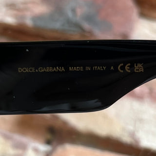 DOLCE&GABBANA DG4479 Black Acetate Rectangle Sunnies