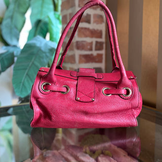 JIMMY CHOO Red Leather Rosalie Satchel