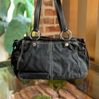 PRADA Vintage Black Nylon Multipocket Shoulder Bag