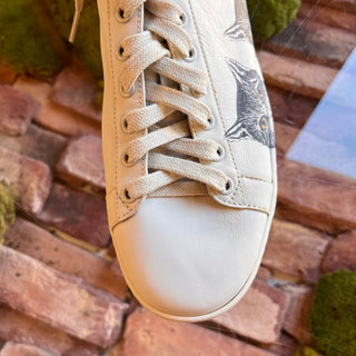 GUCCI Ace Mystic Cat White Leather Sneakers SZ 38 (US 8)