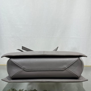 CELINE Tri-fold Medium Grey Shoulder Bag