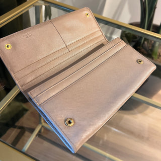 PRADA Saffiano Continental Flap Wallet