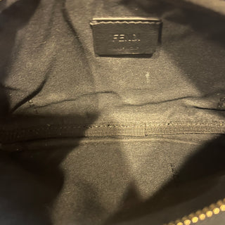 FENDI Easy 2 Baguette Black Leather Crossbody