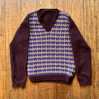 PRADA Purple Cashmere Mens Sweater SZ52(42US)