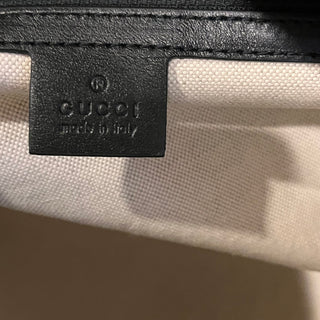 GUCCI Tennis Jumbo Black GG Embossed Leather Duffle Bag