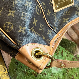 LOUIS VUITTON Galleria PM Brown Monogram Canvas Hobo Bag