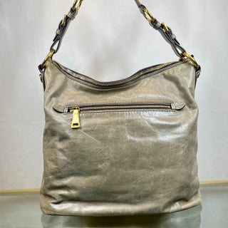 PRADA Fumo Vitello Shine Hobo Bag TS3738