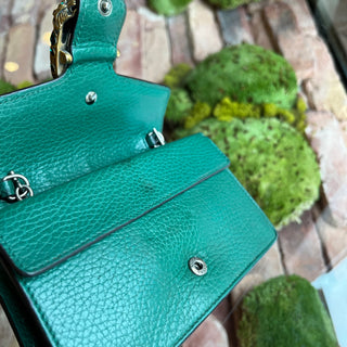 GUCCI Super Mini Dionysus Emerald Crystal Dollar Calfskin Crossbody Bag