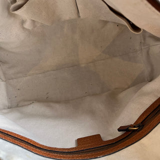 GUCCI Crafty Yellow GG Canvas Tote Bag