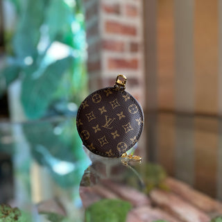 LOUIS VUITTON Monogram Canvas Brown Round Coin Purse Pouch