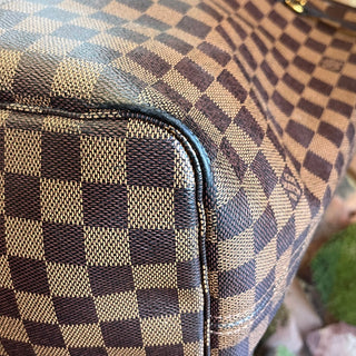 LOUIS VUITTON Neverfull GM Damier Ebene Canvas Tote Bag