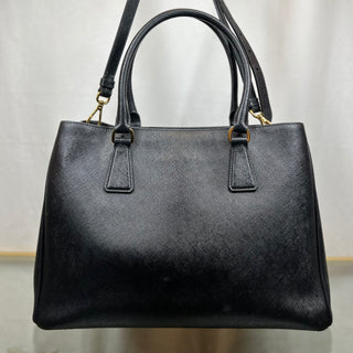 PRADA Medium Black Saffiano Lux Tote Bag