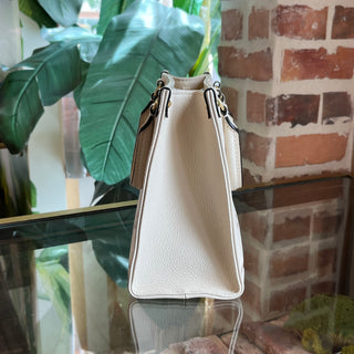 LOUIS VUITTON Onthego PM Creme Bois de Rose Giant Monogram Empreinte Leather Tote Bag