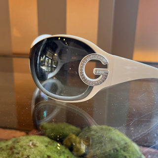 DOLCE&GABBANA DG 6024-B White Acetate Oversized Sunglasses