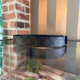 LOUIS VUITTON Reversible Monogram Noir Coated Canvas Belt SZ 85/34
