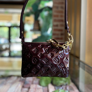 LOUIS VUITTON Coussin BB Maroon Monogram Vernis Shoulder Bag