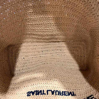 SAINT LAURENT Rive Gauche Raffia Tote Bag
