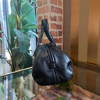 CHANEL Bowler Black Quilted Leather CC Satchel