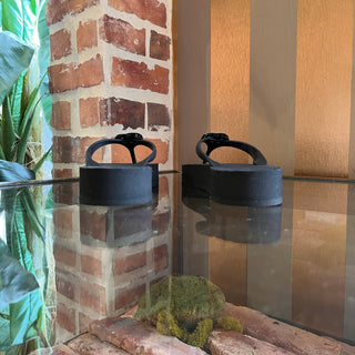 GUCCI Black Rubber Marmont Sandals SZ 38 (US 8)