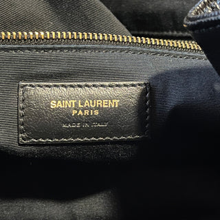 SAINT LAURENT Nolita Black Grain De Poudre Shoulder Bag