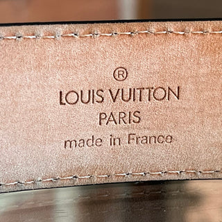 LOUIS VUITTON Black Epi Ceinture Leather Belt SZ 80/32