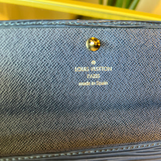 LOUIS VUITTON Vintage Sarah Wallet in Toledo Blue Epi Leather
