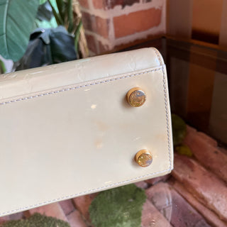 LOUIS VUITTON Brea MM Blanc Corail Vernis Tote